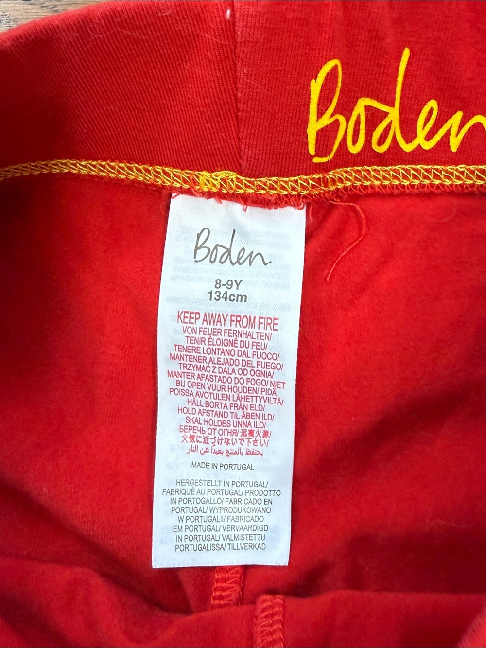 Boden Girls Basic Solid Navy, Gold, Red, & Floral Leggings Bundle Size 8-9 - Picture 16 of 16